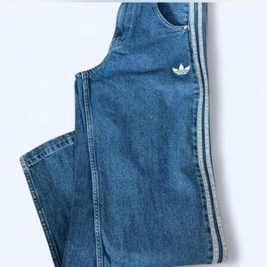 Adidas Blue Denim Track Pants